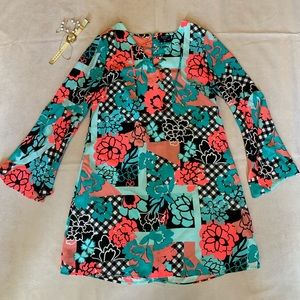 Kaari Dress Pink and Blue Floral Size M